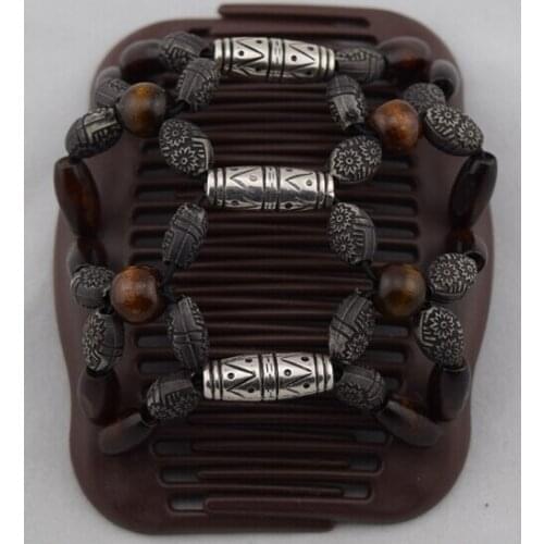 Stretchy metal style vintage Magic Hair Combs Clip double hair combs hair accessories Free shipping