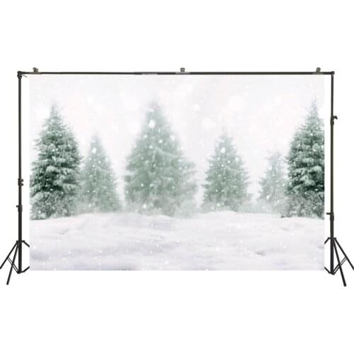 HUAYI Photography Backdrops Christmas Photo Background Christmas Tree Family Party Decor Banner Studio Photobooth BackdropW-3429