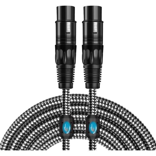3 Pin XLR Female to Female Audio Extension Cable for Microphone Amplifier Mixer Speaker Stage Studio Balanced Shielded Cords