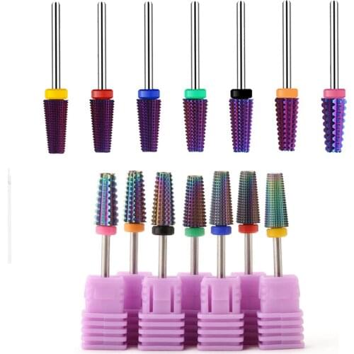Tungsten Carbide Milling Cutter Nail Drill Bits Electric Burr Professional Nail Files Remove Dead Skin Pedicure Manicure Tool