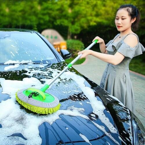 Telescopic Car Washing Mop Car Wash Car Cleaning Tools Cleaning Brush Washing Tools Super Absorbent Car Brushes Mop Dust Wax Mop