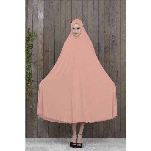 Muslim Prayer Garment Hijab Dress Women Islamic Clothing Thobe Jilbab Burka Dubai Turkey Jurken Abaya niqab long Khimar Kimono