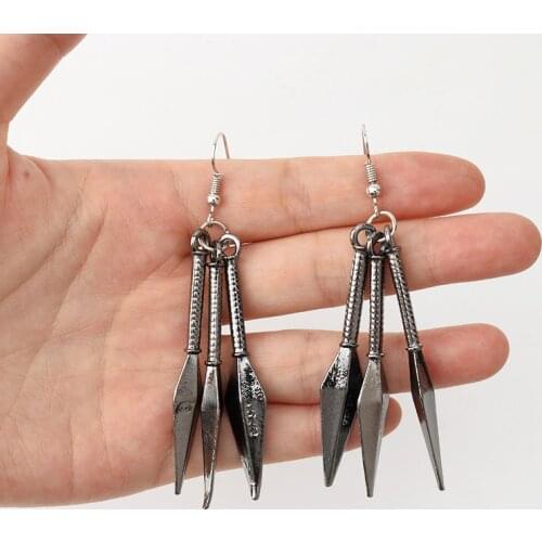 New Shuriken Pendant Necklace Japanese Anime Theme Choker Jewelry Ninjass Weapon Badge Cosplay Necklaces Accessory New