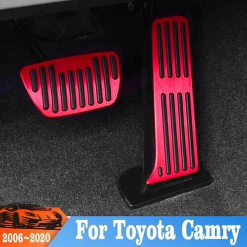 For Toyota Camry 2006-2017 2018 2019 2020 Car Accelerator Fuel Brake Pedal Foot Rest Pedals Cover Non Slip Pad Accessories