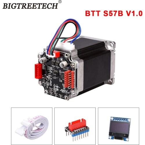 BIGTREETECH BTT S57B V1.0 57 Stepper Motor Closed Loop Driver OLED 3D Printer Parts Control Board For SKR V1.4 Ender 3 S42B
