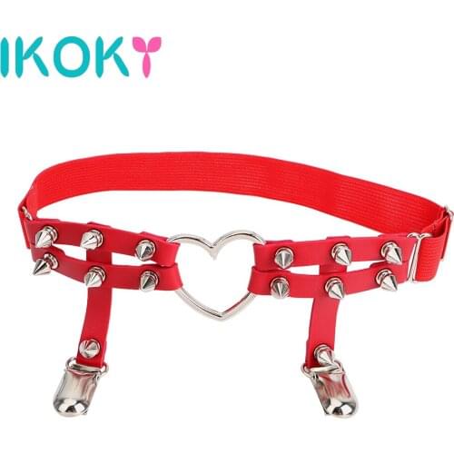IKOKY Adult Games For the Stockings Punk Garter Belt Leg harness Adult Products Sex Toys for Women