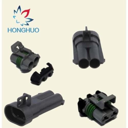 Free shipping Ducon Series Female Male Auto Fan Radiator Connector for Map Sensor Connector 15363990 15363993 15344054