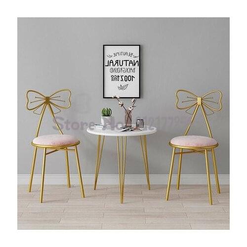 Nordic light luxury leisure chair modern minimalist makeup net red butterfly chair ins bedroom girl dressing stool