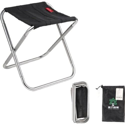 Camping Stool Folding Camp Chair with Storage Bag Aluminum Fishing Chair Lightweight Portable Easy To Carry Outdoor Furniture