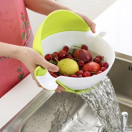 Washing Draining Basket Bowl Multifunctional Detached Drain Basket Kitchen Strainer Noodles Vegetables Fruit Drain Basket