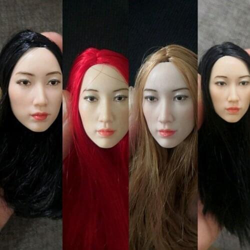 In Stock 1/6 Scale Bae Suzy Asian Korean beauty Head Sculpt Carved Fit 12" Pale Female Body Doll