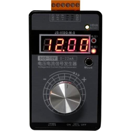 0-10V 0-22mA Signal Generator Adjustable High Precision Current Voltage Analog Simulator With LED Display