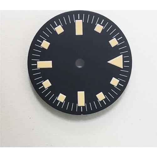 28.5mm /29mm Blue Luminous 4-pin Literal Watch Dial for 2824/ 2836/ 2813 Watch Movement Repair Parts