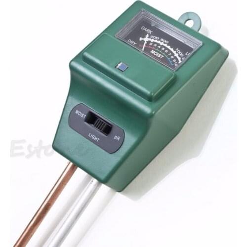 1PC 3 in 1 PH Tester Soil Moisture Water Test Light Meter for Garden Plant Flower #D16055