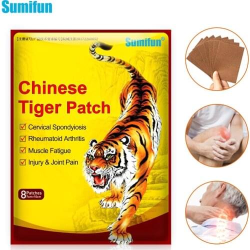 Sumifun 8bags/64pcs Tiger Balm Patches Analgesic Plaster Arthritis Joint Back Pain Patch Neck Muscle Body Herbal Plaster D3305
