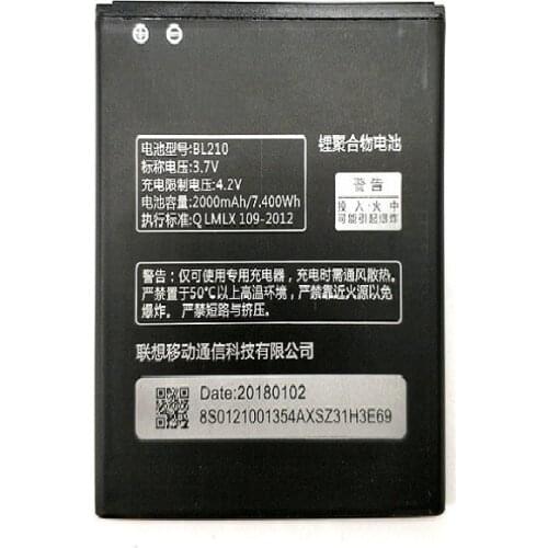 BL210 for Lenovo A536 A606 S820 S820E A750E A770E A656 A766 A658T S650 Phone Replace battery