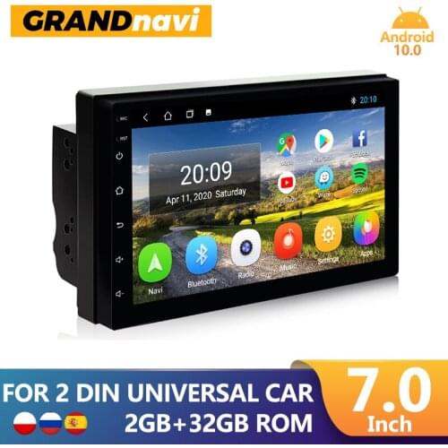 GRANDnavi 2din Android GPS Car Radio Auto Multimedia Video Player Navigation Wifi Bluetooth Carplay For VW Toyota Nissan Hyundai