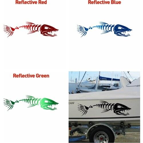 Hot Sale Fish Bone Stickers for Boat Body Decal Styling Engine Hood Decor Cruise Sticker Mural Vinyl Covers Autosticker