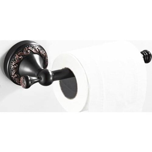 Oil Rubbed Bronze Toilet Paper Holder Roll Holder Tissue Holder Solid Bathroom Accessories Paper Hanger ZD1622