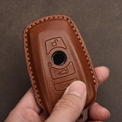 Car Key Case Cover for BMW 520 525 f30 f10 F18 118i 320i 1 3 5 7 Series X3 X4 M3 M4 M5 Car Styling Leather Key Shell Protection