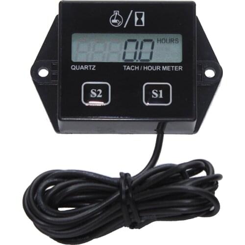 Motorcycle Engine tach Hour Meter guage12v LCD Display Car Motor Boat Digital Tachometer For Moto Accessories Wholesale