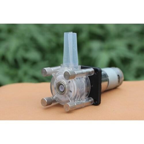 DC 12V/24V large flow peristaltic pump dosing pump anti-corrosion for aquarium lab analytical water max flow rate 400ml/min