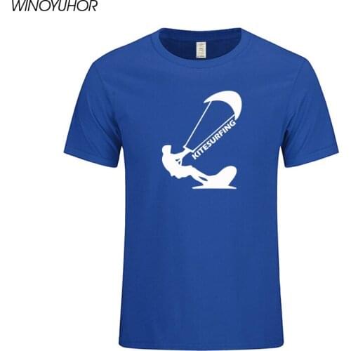 Kitesurf T-Shirt Kitesurfing Boarding Surfinger Cool Tee Funny Gift O-Neck T Shirt Harajuku Shirt Camiseta