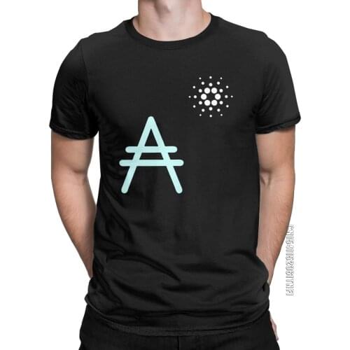 Men T-Shirt Ada The Currency Of Cardano Casual 100% Cotton Tee Shirt Classic Crypto Bitcoin T Shirt O Neck Tops Plus Size