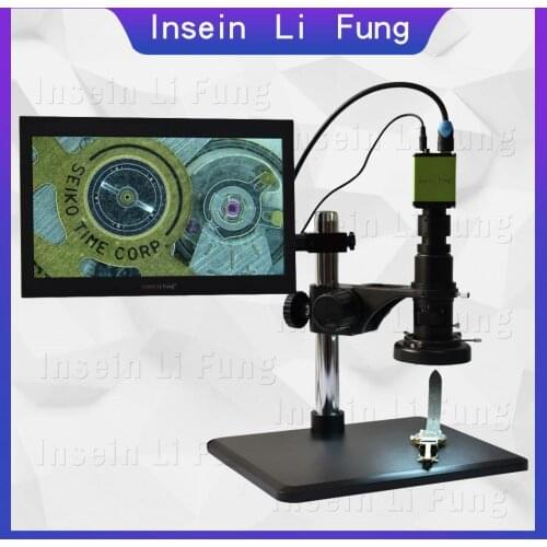 HD 1080P 60FPS Industrial Electronic Video Microscope HDMI Magnifier 13.3-inch IPS Monitor Watch Motherboard Repair