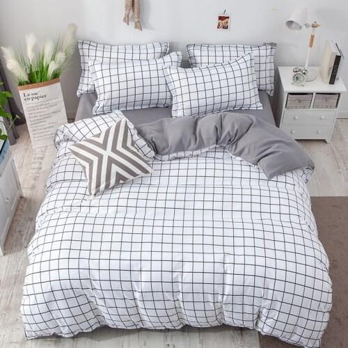 Bed Sheet Set For Home Duvet Cover Bedspread Bedding Quilt Linen 2 People Double Nordic 150 Textile Luxury Adult Pillowcase