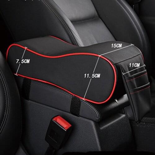 Leather Car Center Console Arm Rest Seat Box Mat Cushion Vehicle Protective Styling for Skoda Octavia Fabia Rapid Superb Yeti Ro