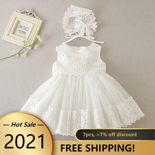 Baby girl Toddler lace dress Baptism Christening dress for Infants Party Dress First communion dress Birthday Wedding costume