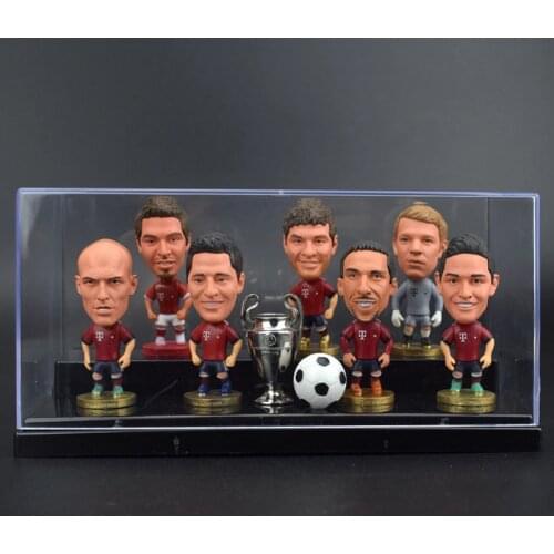 High Meticulous 6.5cm Lewandowski Muller Robben Neuer Ribery Lahm 2.5in Height BM2021 Activity Doll Figure Toy