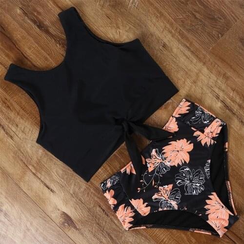 Swimsuit Women 2020 New Womens Swimsuit High Waist Sexy Bikini Set 2 piece set women