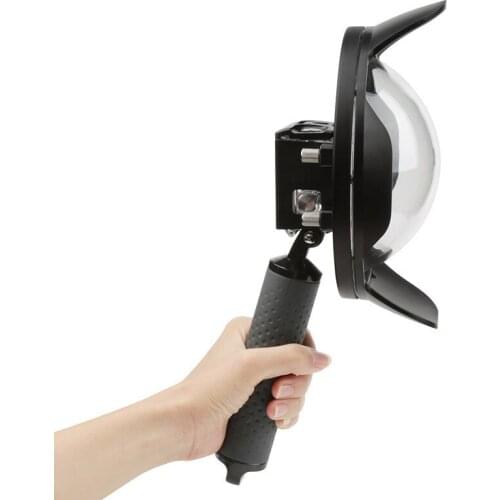 6" Dome Port with Lens Hood Transparent Diving Housing Case Float Grip Accessories Kit for GoPro Hero 5/6