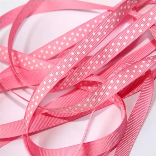 3/8'' 9mm Dots grosgrain Ribbon Dotty spot gift Hair Ribbons Accessories DP09-580