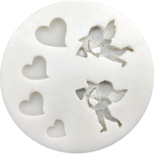 Love Cupid Silicone Sugarcraft Mold Chocolate Cupcake Baking Fondant Cake Decorating Tools