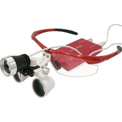 2.5X420mm Dental Loupe with LED Headlight