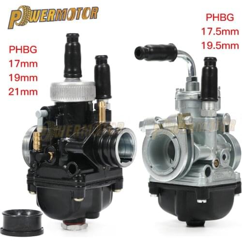 Motorcycle PHBG17/19/21 Carburetor DS 17mm 19mm 21mm AD 17.5mm 19.5mm Racing Carburador Carb For JOG50 JOG90 BWS100 RG50 DIO50-9