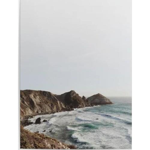 Wall Art HD Prints Big Sur Water Poster Beautiful Sea Scenery Canvas Paintings Home Decor For Living Room Frame Pictures Artwork