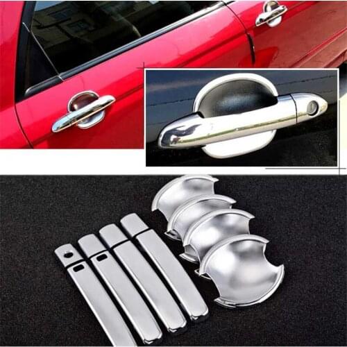 Non-Rusty Chrome Door Handle Bowl Cover Cup Overlay Trim For KIA Cerato