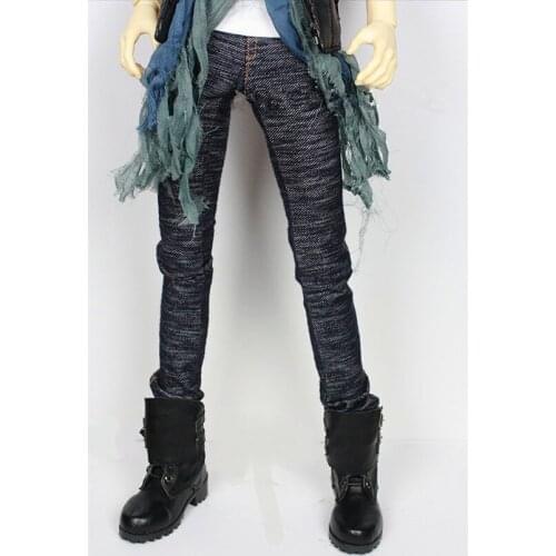 BJD Doll clothes suitable for 1-31-4 uncle trousers imitation jeans stretch pants doll accessories