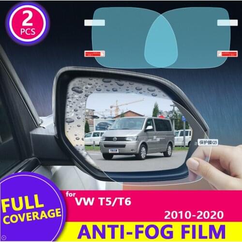 Full Cover Anti Fog Rainproof Film for VW T5 T6 Volkswagen Transporter Multivan 2010~2020 Rearview Mirror Protective Film