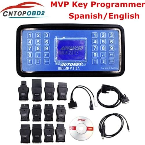 V16.9 MVP Key Programmer Support English/Spanish MVP Pro Key Decoder Car Diagnostic Tool For Multi-Cars Better than T300