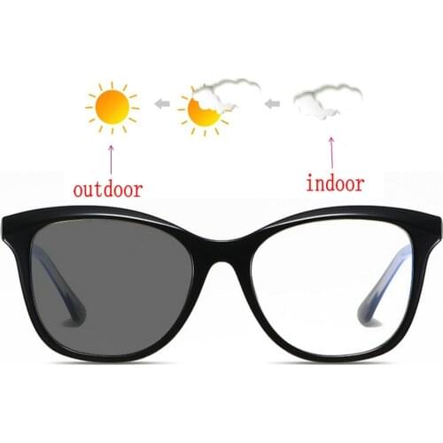 Lady Progressive Multifocal glasses Transition Sunglasses Photochromic Reading Glasses women Points for Reader Near Far sight NX