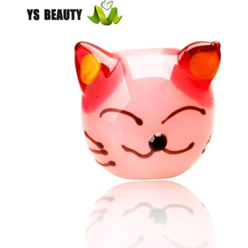 Rose cat glass beads Japanese animation cartoon modeling glass beads rope jewelry beads home decoration pendant