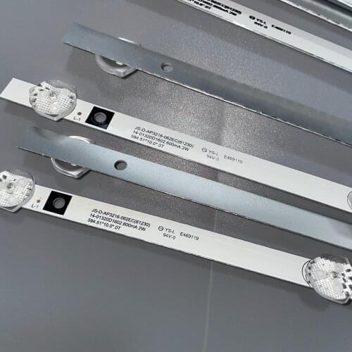 LED STRIP HL-24320A28-0701S-02 A0 LY315-E1W LY315-DH01 6LED 6V 594MM JS-D-AP3216-062EC(61230) 14-01320D1602.600MA 2W
