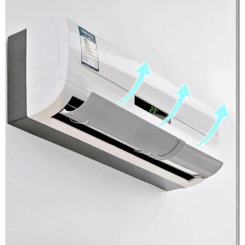 1Pc Adjustable Universal Home Office Retractable Plastic Air Conditioner Wind Shield Baffle Deflector Easy to Install
