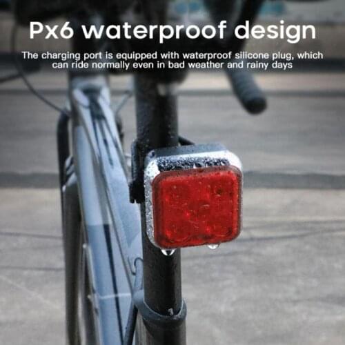 Bicycle Rear Light USB Rechargeable IPX6 Waterproof Bike Light For MTB Helmet Pack Bag Tail Light 4 Model taillight