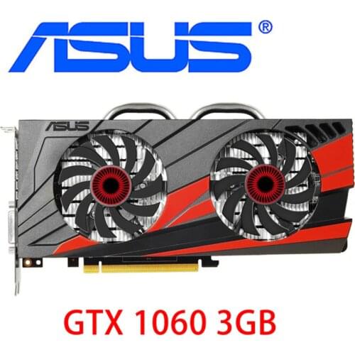 ASUS Original GTX 1060 3GB Graphics Cards 192Bit GDDR5 Video Card for nVIDIA VGA Cards Geforce GTX1060 Used 1050 TI 750 960 950